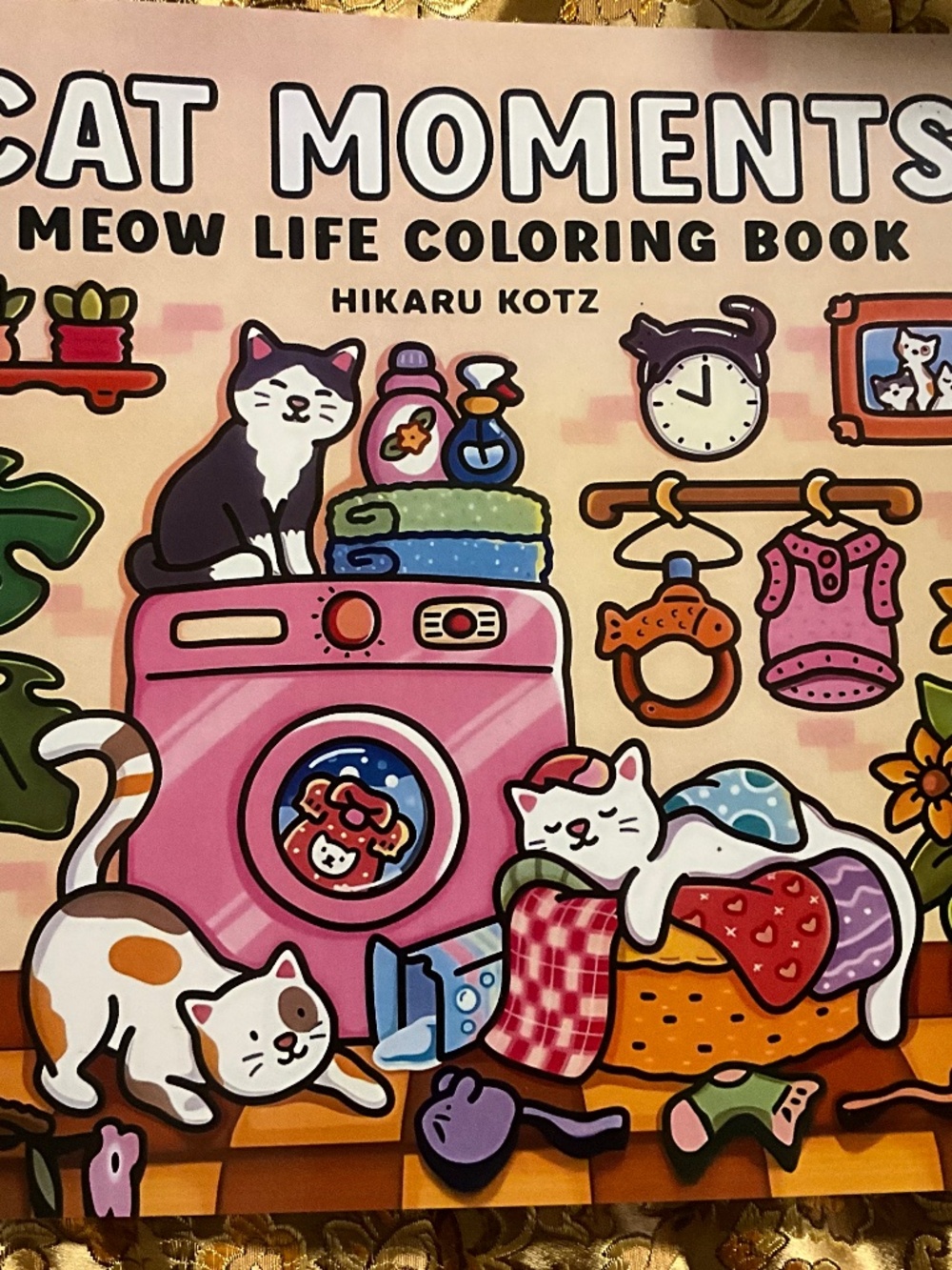 Cat Moments Coloring Book – Cute Cat Life Adult & Teen Relaxing Activity